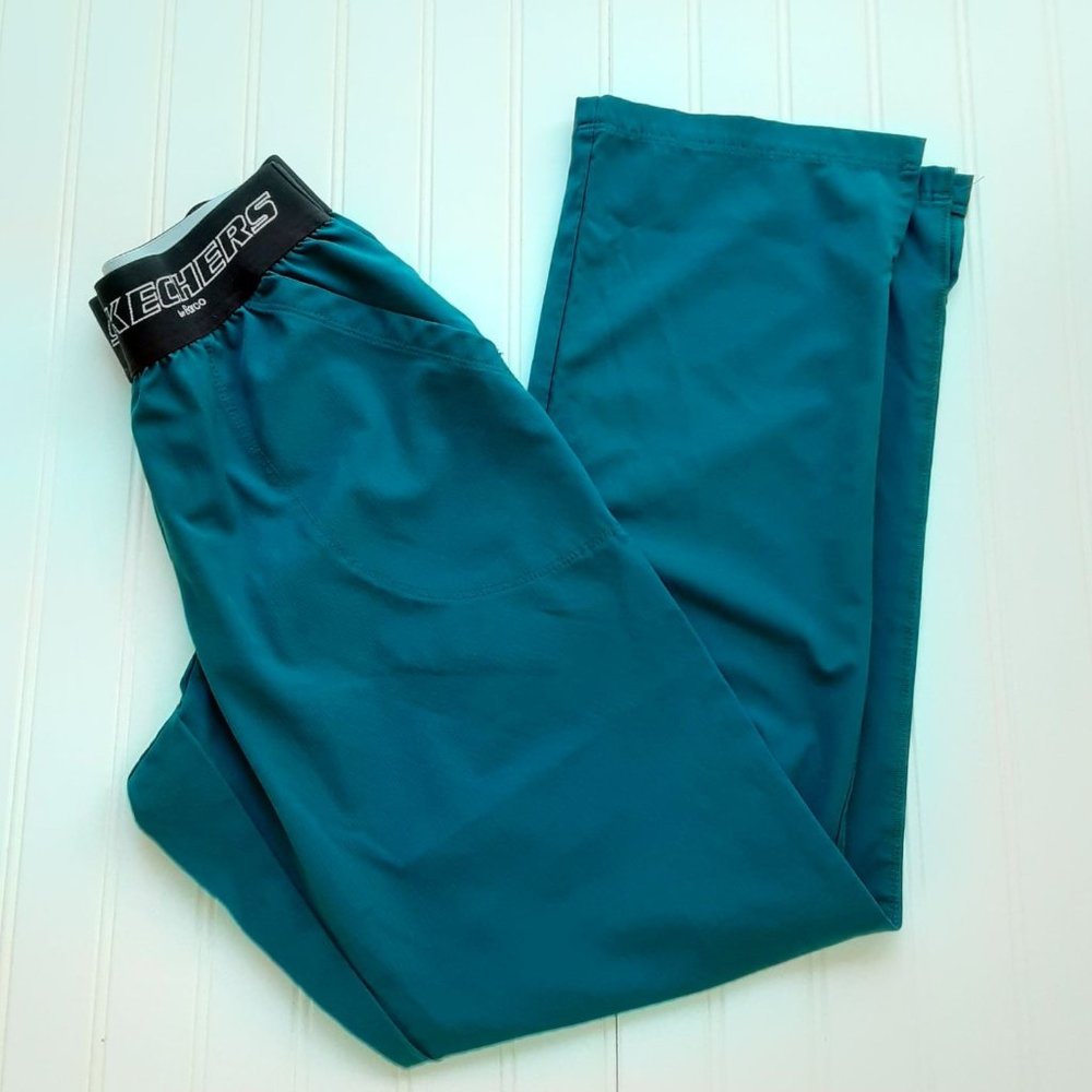 Skechers by Barco Teal Scrub Pants Small